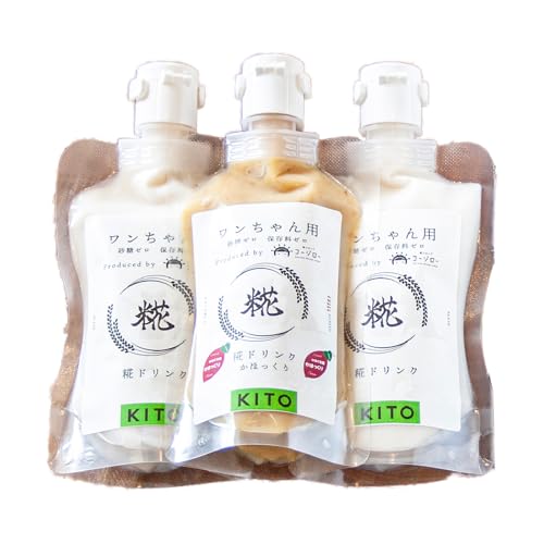 [コラボ企画]いぬ用 糀 ドリンク『かほくの恵』 2種 詰合せ( 3パック )ドッグフード 冷凍 ペット 犬用 餌 えさ ご褒美 栄養 米糀 甘酒 飲む点滴 米麹 無添加