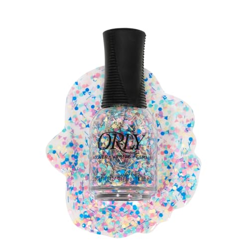 Orly Nail Polish Confetti Topper After School Special - Nostalgic 80s Design Nail Art in a Bottle 0.6fl oz