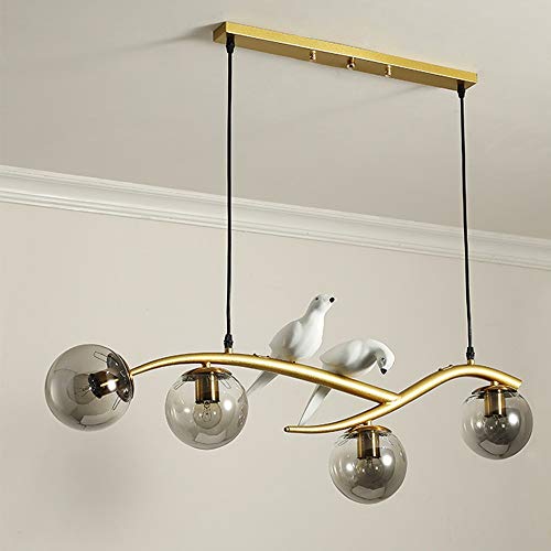 Lustre d'escalier duplex grand format boules design