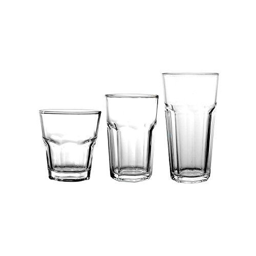 Better Chef GL-18 glassware set, 3 sizes, Clear