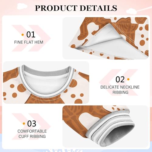 Cookie Skeleton Girls Dresses Long Sleeve Sweatshirt Dress for Girls Winter Toddler Casual A Line Dresses Size 2-8T3