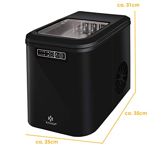 KESSER® Eiswürfelbereiter | Eiswürfelmaschine Edelstahl | Ice Maker | 12 in 24h | Zubereitung in 7 min | 2,2 Liter Wassertank | 2 Eiswürfel-Größen | LED-Display | Selbstreinigungsfunktion mit Zubehör – Bild 8