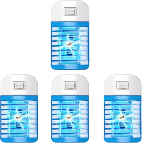 #Commissioniguadagnate<br>Lampada Antizanzare Elettrica 2025 100% Professionale ed Efficace,per Insetti Zanzare Mosca,Falene,4 Pack Zanzariera Elettrica con Luce per Casa Giardino Interno Esterno Cucina Soggiorno