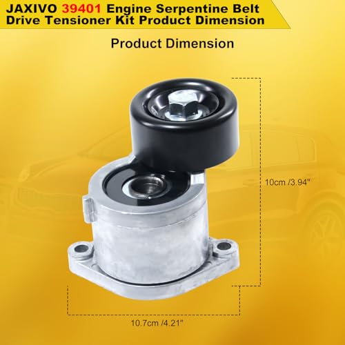 Image of K060396A Serpentine Belt Drive Tensioner Pulley Kit Fit for 19-20 Santa Fe,16-18 Santa Fe Sport,15-19 Sonata,16-20 Optima,17-22 Sportage,2.0L /2.4L Gas,Replace 252802GGB2,252802GGC3