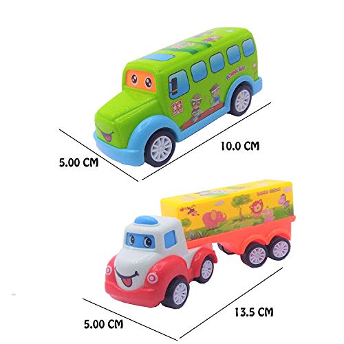 Image of DEUSON ECOM Unbreakable Transportation Vehicle Baby Car Toy for 1 Year Old Boy Push and Go Vehicles Friction Toys Cars Set 7 Toy for Kids