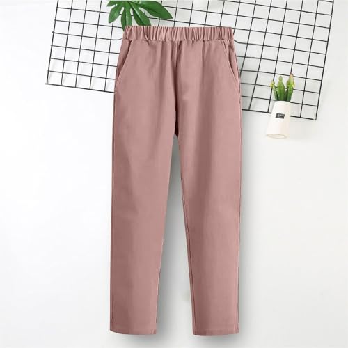 Boys School Uniform Pants Flat Front Elastic Waistband Dress Pant Casual Straight Leg Stretch Trousers Size 3-9 Years2
