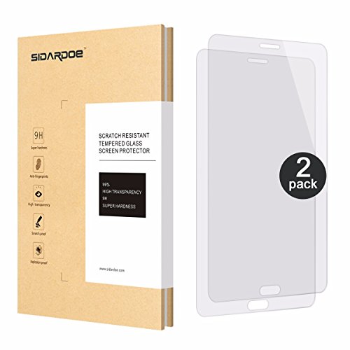 Galaxy Tab 4 7.0 Screen Protector, [2-Pack] SIDARDOE Tempered Glass Screen Protector for Samsung Galaxy Tab 4 7.0 T230, HD Ultra Clear, 0.33mm 2.5D Round Edge, 9H Anti-Scratch