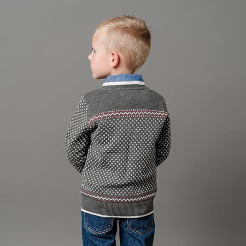 Image of Hope & Henry Boys' Long Sleeve Crew Neck Pullover Sweater