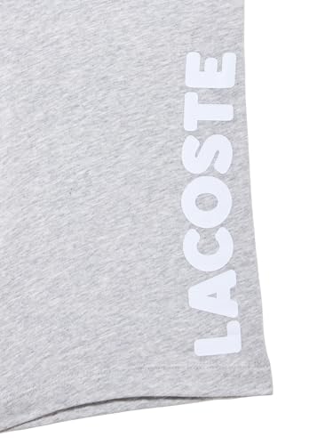 Lacoste Men's Cotton Stretch Big Croc Print Boxer Briefs, 3-Pack, Navy Blue/Grey/Red, 2X-Large2