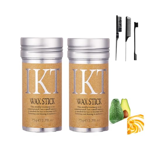 Duoleimi Pack de 2 barras de cera para el cabello...