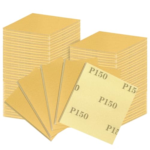 Shineboc 18pcs éponges Abrasives, Blocs De Ponçage, Grain 150, Blocs De Sable en Mousse Souple, Papier De Verre Sec Et Humide pour Bois Et Métal