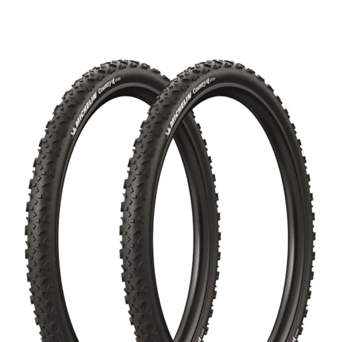 MICHELIN - Lot de Deux Pneus VTT Country Cross GW - 26x1.95 - ETRTO 47-559 - Tringles Rigides - Access Line - Tubetype - Excellente Résistance Crevaison -...