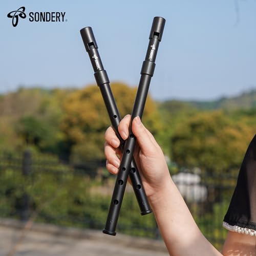 Sondery Irish Tin Whistle Set Key of C and Key of D Made from Hign Quality ABS with Sound of Wood in Nature Penny Whistle