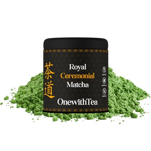 Royal Ceremonial Matcha Powder, Japanese Green Tea, Stone-gr