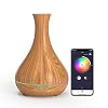 Meross Smart Aroma Diffuser voor etherische oliën, 400 ml, Smart WLAN ultrasone luchtbevochtiger, werkt met Alexa en…