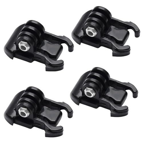 Image of Action Pro Quick Release Basic Mount with Screw, Compatible with GoPro 13 /12 /11 /10 /9 /8 /7 /6 /5 /4 /3+ /3, SJCAM, Yi, Insta360, Eken, Noise Play & Other Action Cameras (Pack of 4)