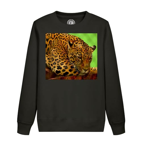 Sweatshirt enfant léopard vie sauvage anti-irritation et résistant aux lavages fréquents