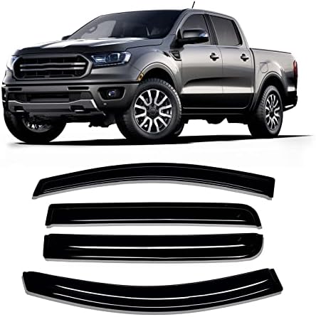 NOPOCA Window Visor Window Wind Deflector 4pcs Shade Fits Ford Ranger ...