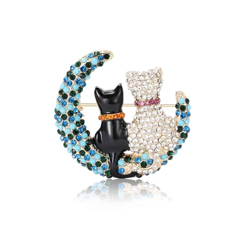 Image of Rhinestone /Enamel Animals Brooch and Pin for Women Elegant Animals Brooches Dress Accessories Birthday Gifts for Mom Wife