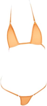 LinvMe Womens Extreme Sexy Hot Silk Micro Bikinis Set Mini Thong Swimwear
