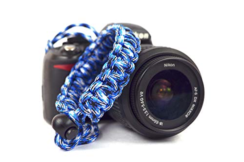 Image of Paracord Wrist Strap for robust hand grip to hold all DSLR camera /heavy gear /Binocular
