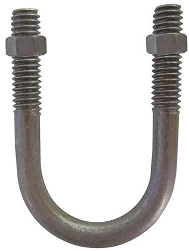 1/2"-13 x 3-1/2" Pipe Size Plain 304 SS U-Bolt