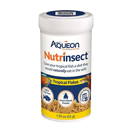 Aqueon Nutrinsect Fish-Free Fish Food, Tropical Flakes, 1.59 oz