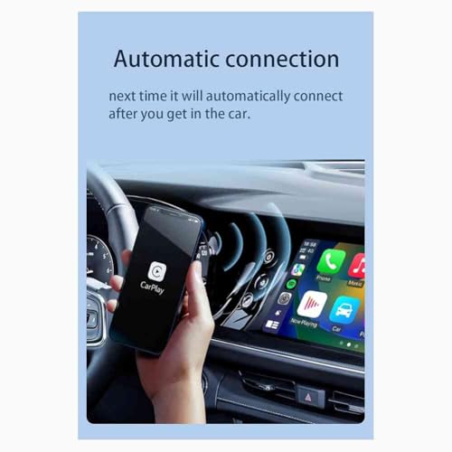Adaptador Inalámbrico CarPlay y Android Auto con Conexión Rápida 2