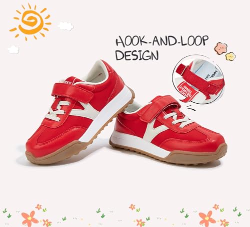 LUCKY STEP Kids Sneakers for Girls Boys Colorful Storybook Lightweight Running Shoes Hook and Loop Walking Anti-Slip Casual Shoes Athletic Unisex-Child Toddler3