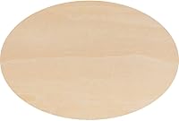 Vista 1 de Recorte ovalado de madera de 10.5 x 6.5 pulgadas, bolsa de 5 recorte ovalado de madera sin terminar (10.5 x 6.5 pulgadas)