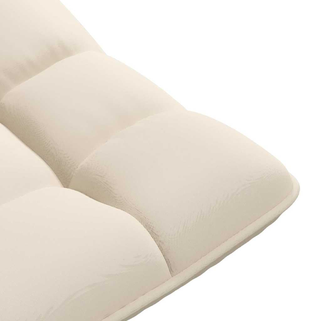 vidaXL Silla giratoria de Suelo de Lino 70x51x79 cm, Silla giratoria, Silla de Juego de Piso, Silla de Piso Plegable, sillón reclinable Giratorio