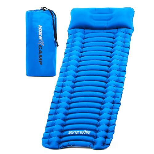 Matelas de camping léger imperméable et résistant SereneLife pour l'outdoor