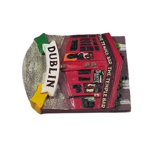 Imán decorativo The Temple Bar Dublin Irlanda 3D miniatura 5