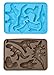 Win&Co Dinosaur Ice Trays Chocolate Molds and 100% Food Grade Pure Silicone Set of 2