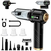 RABIGALA Handstaubsauger Akku 4-in-1, 28000PA Auto Staubsauger Stark mit Bürstenloser Motor, Handstaubsauger Kabellos, 3-Gang 250000 U/min Autostaubsauger für Auto, Küche, Haus & Tierhaar Reinigung