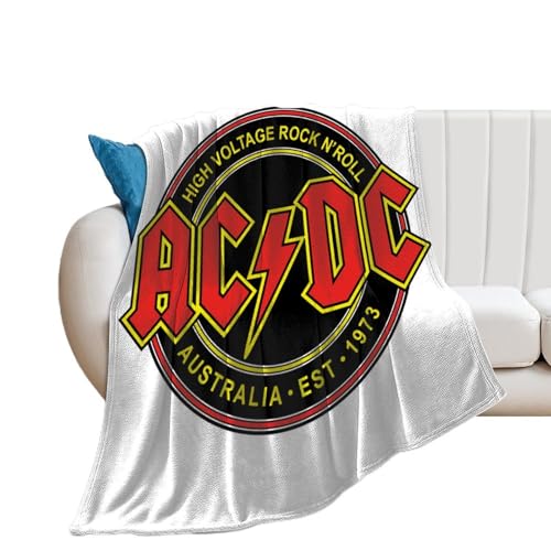 ブランケット ACDC 毛布 フランネル 冬用 寒さ対策 軽量 柔らかく肌触り おしゃれ 肩掛け 膝掛け 多機能 洗える 四季適用 76*100cm