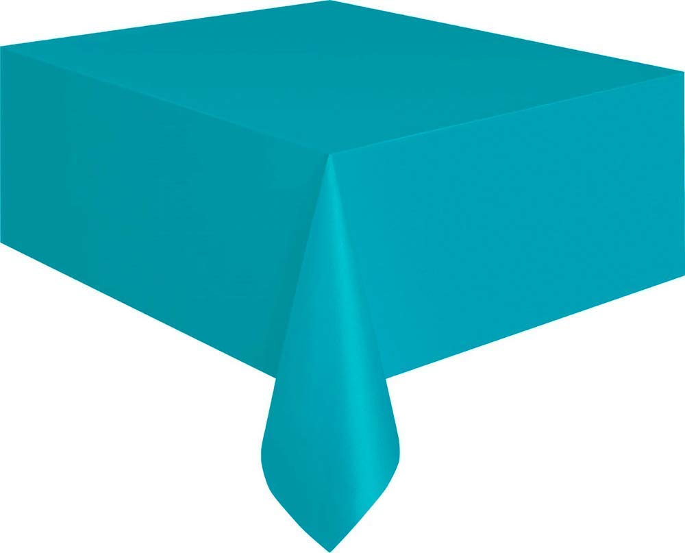 HoitoDeals 183x137 Plastic Rectangle Table Cover For Tableware Indoor Outdoor Party