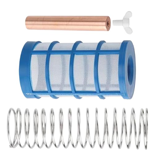 Kit De Recambio De Ánodo De Cobre - Ánodo De Cobre Solar para Limpiador Flotante De Piscinas,Incluye Cesta Filtro Y Tornillo Mariposa Reduce Cloro E Irritación En Piscinas Y Spas