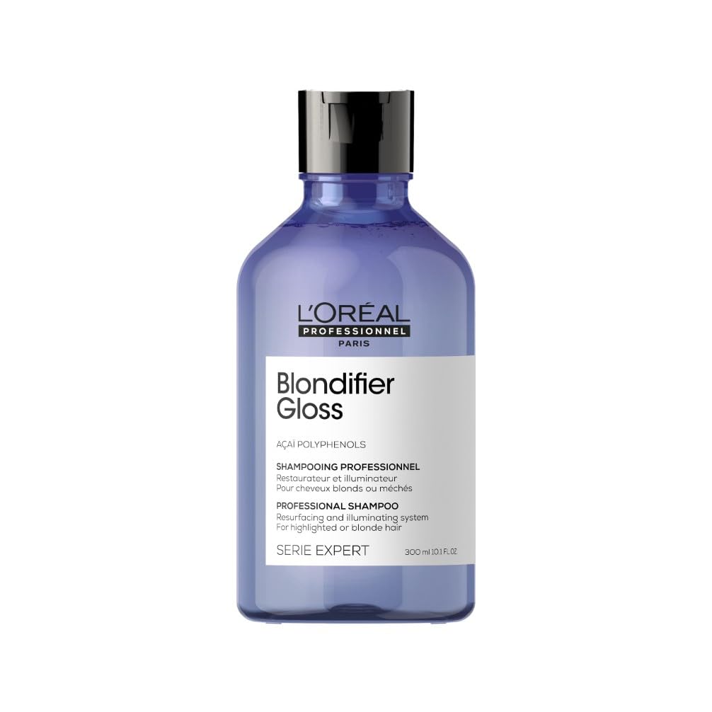 L'Oréal Professionnel Nährendes Haarshampoo für blondes und blondiertes Haar, Açaibeeren-Extrakt, Serie Expert, Blondifier Shampoo Gloss, 300 ml