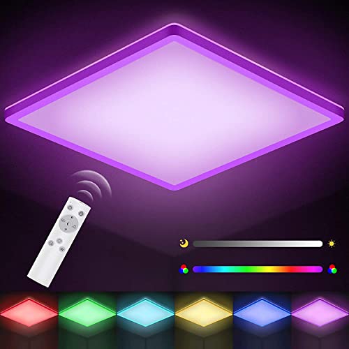 LED Deckenleuchte Farbwechsel STANBOW Dimmbar mit Fernbedienung