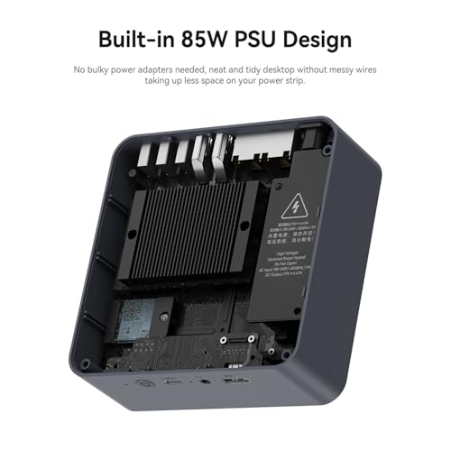 Image of Beelink EQi13 Mini PC, Intel Core i5 13500H (up to 4.7GHz) 12C /16T, Mini Computer 24GB LPDDR5 1TB PCIe4.0 SSD, Desktop Computer Built-in PSU /Dual Display /4K 60Hz /WiFi6 /BT5.2 /HTPC /Home /Office