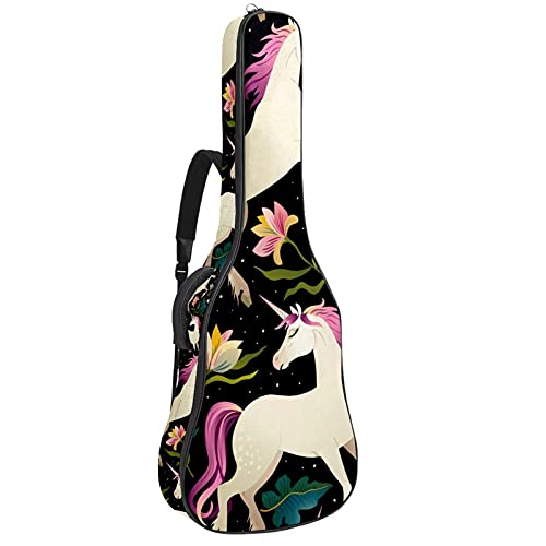 Housse guitare classique et folk noire pour transporter votre musique partout
