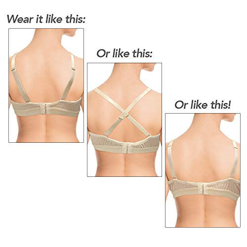 The Dairy Fairy Rose Hands-Free Pumping and Nursing Bra, Feminine, Soft, Wireless, Breathable and Adjustable Breastfeeding Bra - Nurse, Pump and Multitask Day or Night, Fits All Pump Brands