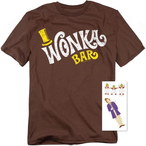 Willy Wonka Vintage Wonka Bar Logo T Shirt2
