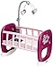 Smoby- Baby Nurse Culla con Giostrina,, 7600220343, +18 Mesi, Colore Rosa