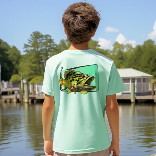 Image of Palmyth Boys Fishing Shirt Short Sleeve UPF 50+ Youth Performance T-Shirt