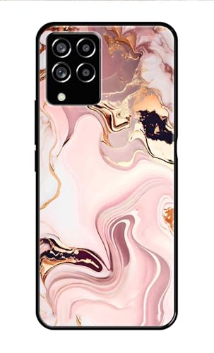 Image of Metal TPU Printed Back Cover for Samsung Galaxy M53 5G (Marble Design -J1) 360 Degree Protection | Camera Protection -25092024(AR)