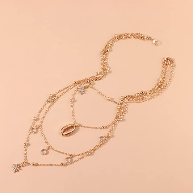 Image of Fashion Jewellery Elegant Wear Chain Pendant Necklace, Stylish Design