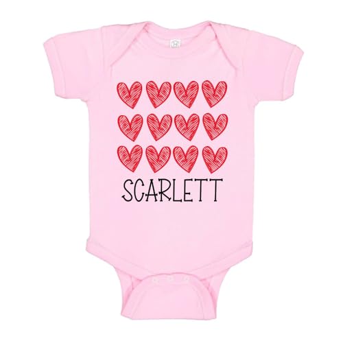 TATY Kids Hearts Scarlett Baby Infant Bodysuit