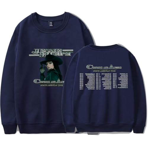 Jessie Murph TOUR Spring Autumn Crew Neck Sweater Casual Tops Crew Neck Sweatshirts